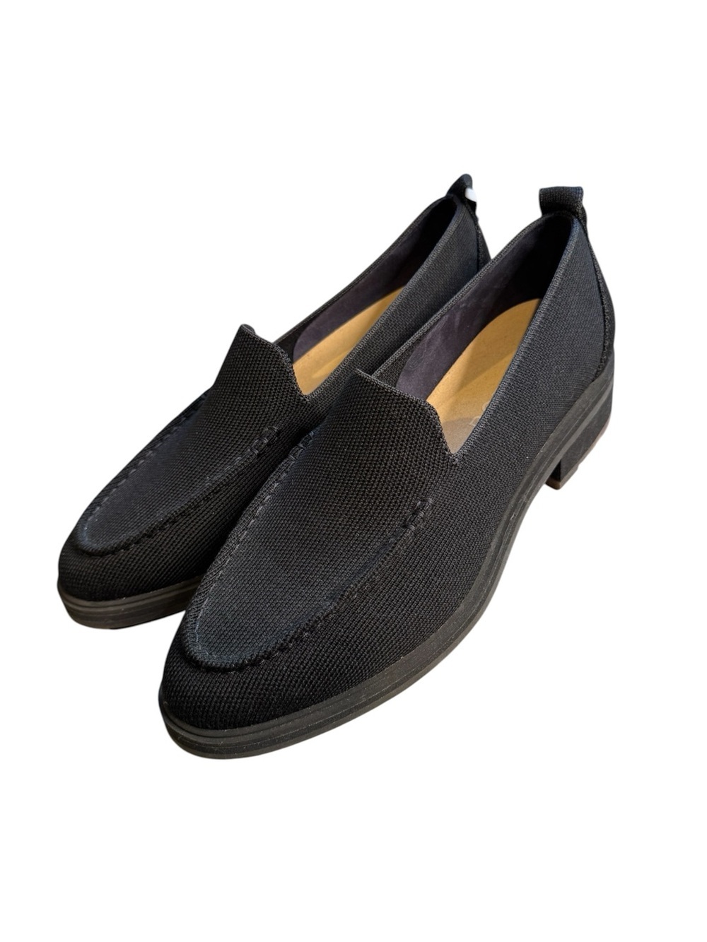 ROTHY'S The Lug Loafer Merino Wool Womens Black 9.5 Minimalist Comfort Luxury S3